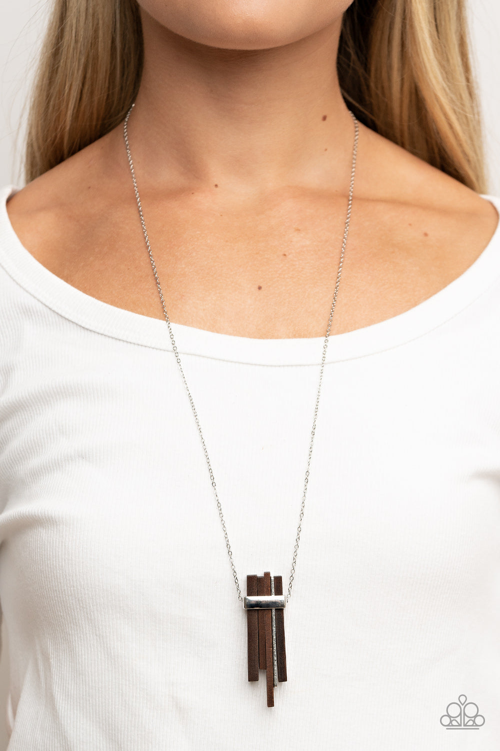 Cayman Castaway - Brown Paparazzi Necklace (#3554)
