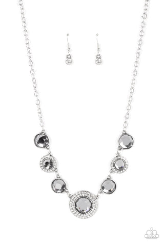 Extravagant Extravaganza - Silver Paparazzi Necklace (#3488)