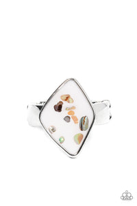 Stellar Shores - White Paparazzi Ring (R021)