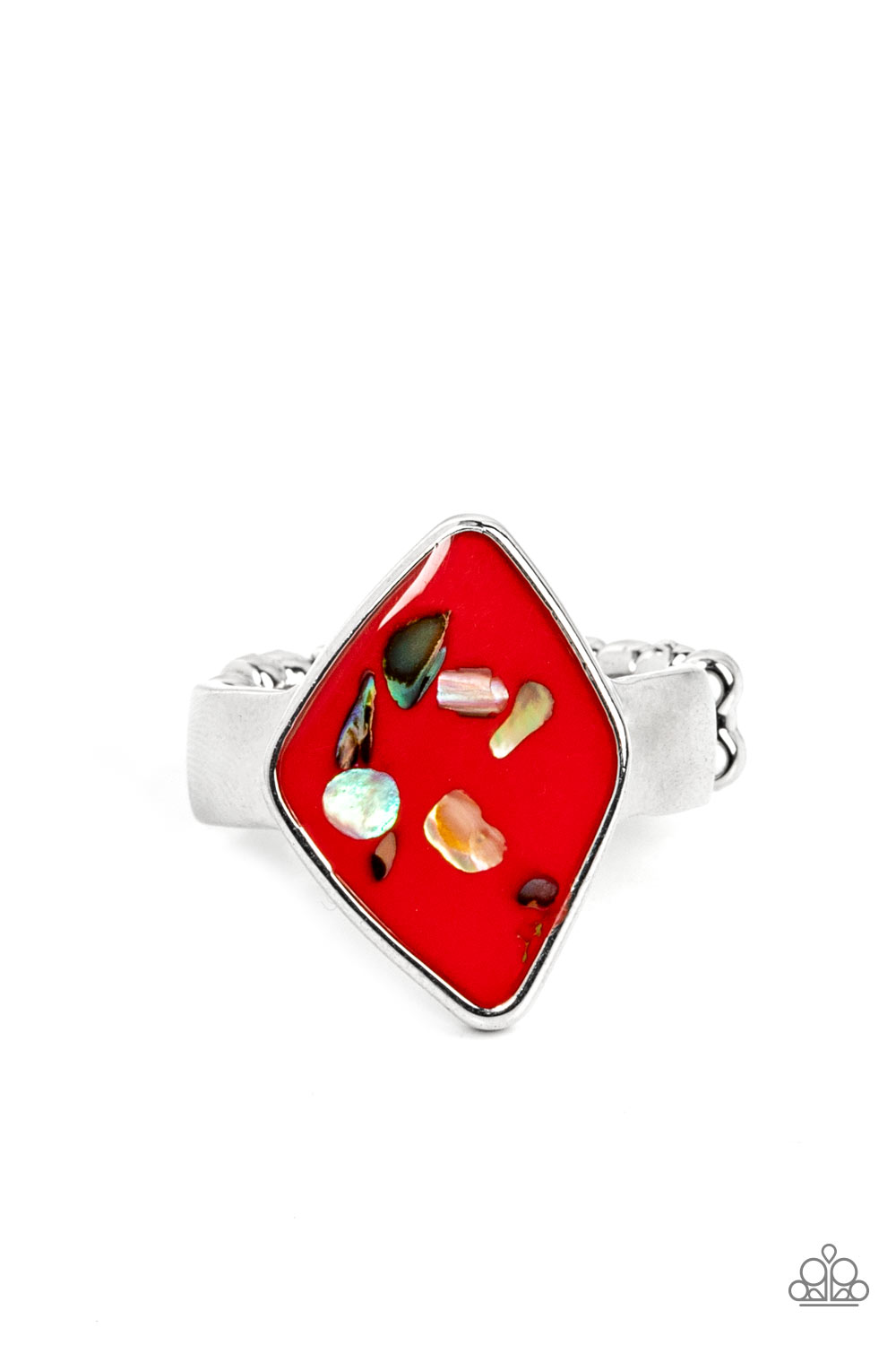 Stellar Shores - Red Paparazzi Ring (R257)