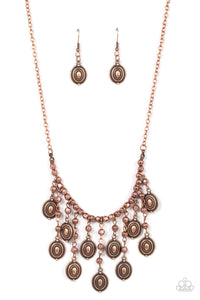 Leave it in the PASTURE - Copper Paparazzi Necklace (#4657)