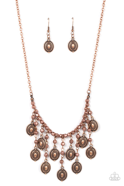 Leave it in the PASTURE - Copper Paparazzi Necklace (#4657)