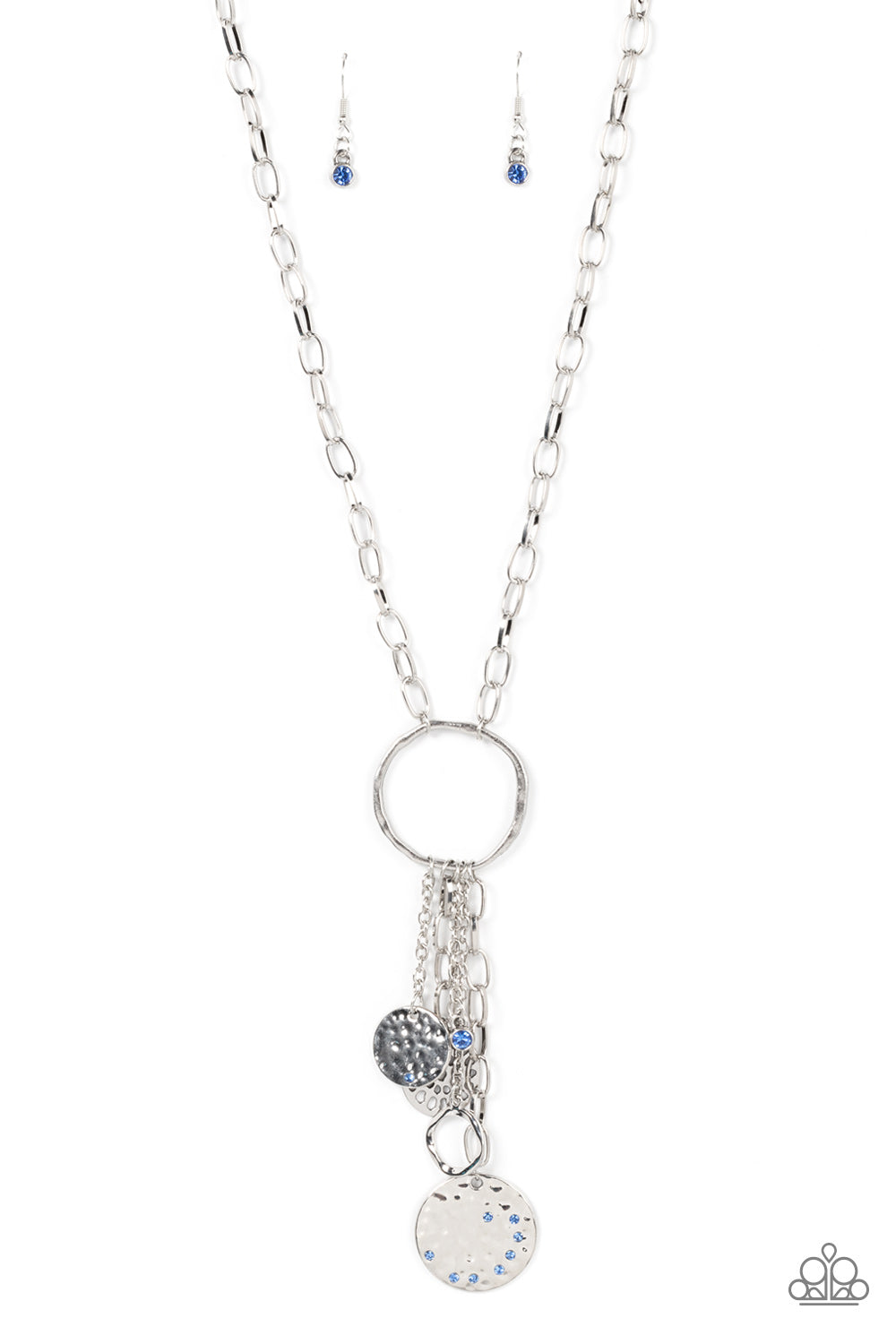 Trinket Twinkle - Blue Paparazzi Necklace (#3940)