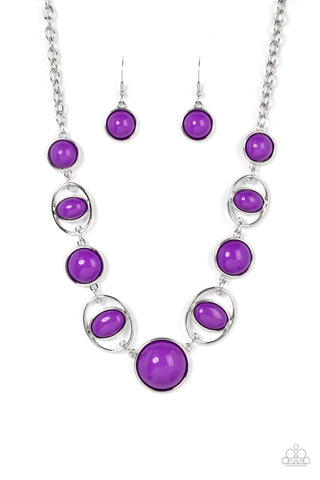 Eye of the BEAD-holder - Purple Paparazzi Necklace (#3589)