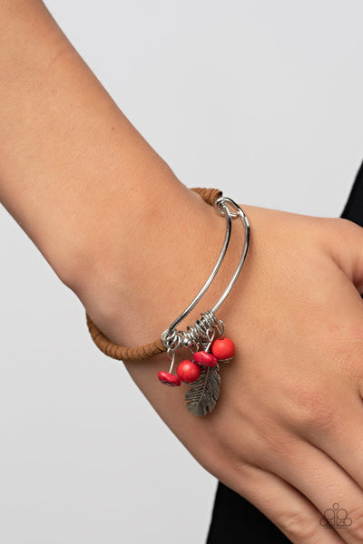 Running a-FOWL - Red Paparazzi Bracelet (#1762)