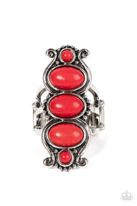 Roswell Relic - Red Paparazzi Ring (R261)