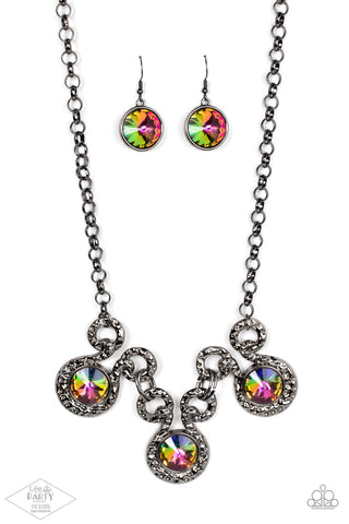 Hypnotized - Multi Paparazzi Necklace (PZ-2641)
