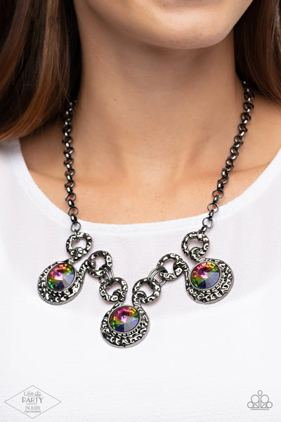 Hypnotized - Multi Paparazzi Necklace (PZ-2641)