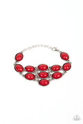 Color Wheel Garden - Red Paparazzi Bracelet (PZ-5009)