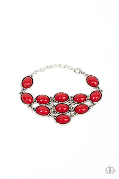 Color Wheel Garden - Red Paparazzi Bracelet (#5009)