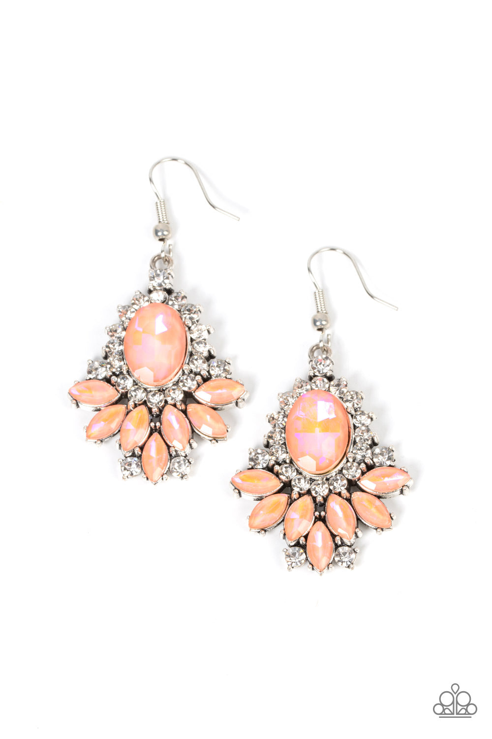 Magic Spell Sparkle - Orange Paparazzi Earring (#3503)