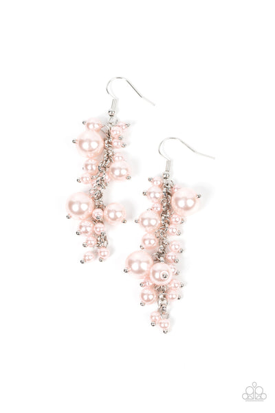 The Rumors are True - Pink Paparazzi Earring (#3368)