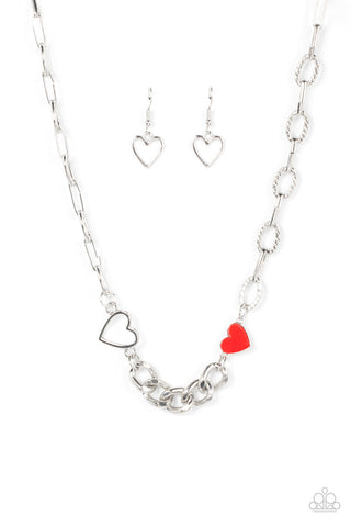 Little Charmer - Red Paparazzi Necklace (#3338)