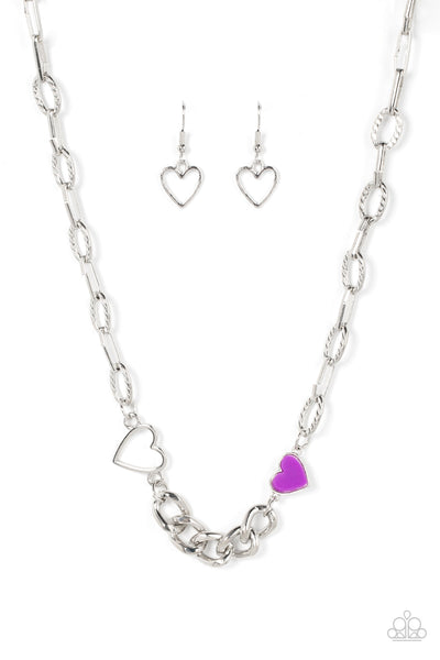 Little Charmer - Purple Paparazzi Necklace (#3708)