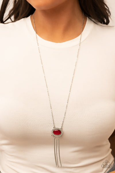 Happily Ever Ethereal - Red Paparazzi Necklace (#3374)