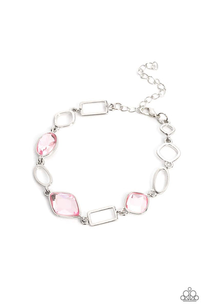 Dazzle for Days - Pink Paparazzi Bracelet (#5284)