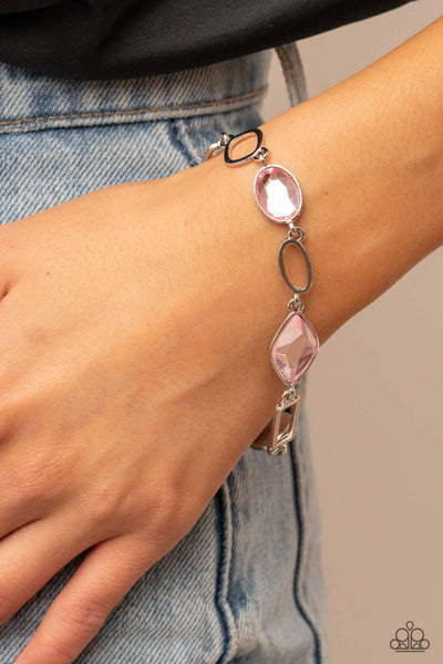 Dazzle for Days - Pink Paparazzi Bracelet (#5284)