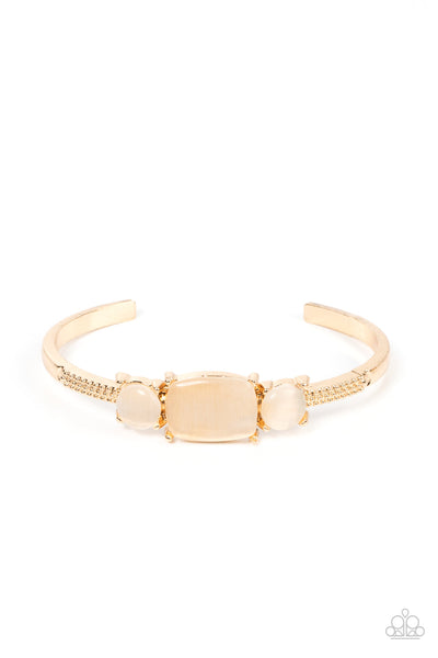 Tranquil Treasure - Gold Paparazzi Bracelet (#3743)