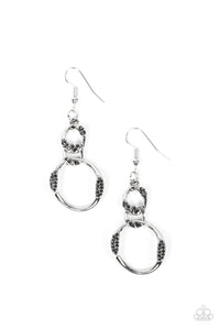 SELFIE-Made Woman - Silver Paparazzi Earring (#3984)