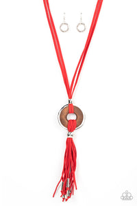 ARTISANS and Crafts - Red Paparazzi Necklace (#1990)