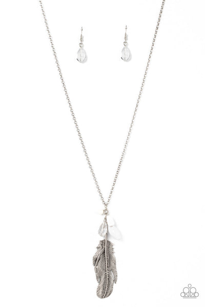 Off the FLOCK - White Paparazzi Necklace (#4980)