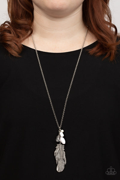 Off the FLOCK - White Paparazzi Necklace (#4980)