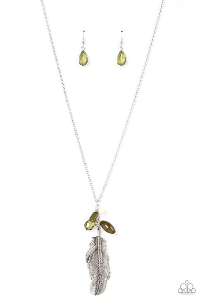 Off the FLOCK - Green Paparazzi Necklace (1862)
