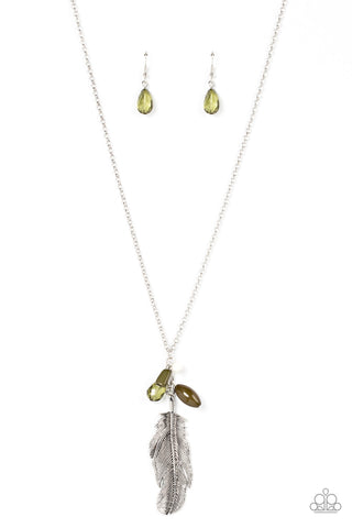 Off the FLOCK - Green Paparazzi Necklace (1862)