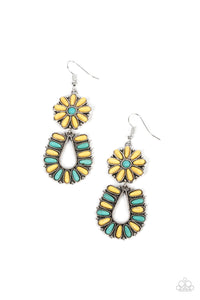 Badlands Eden - Yellow Paparazzi Earring