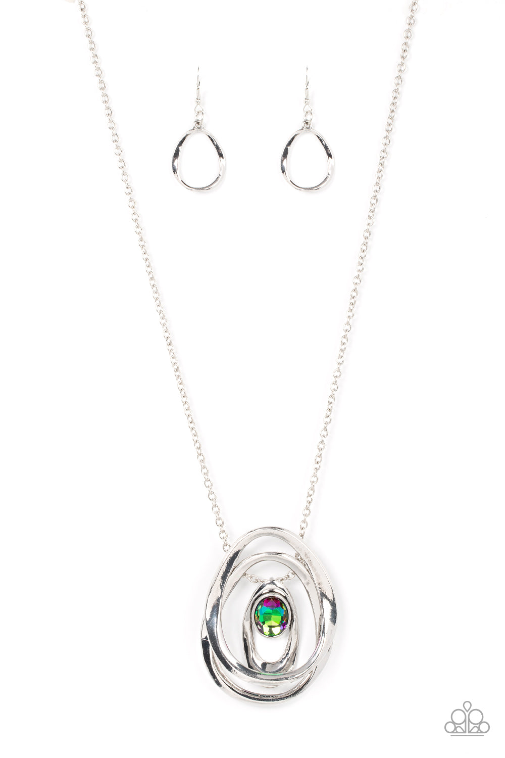 Luminous Labyrinth - Multi Paparazzi Necklace (#3768)