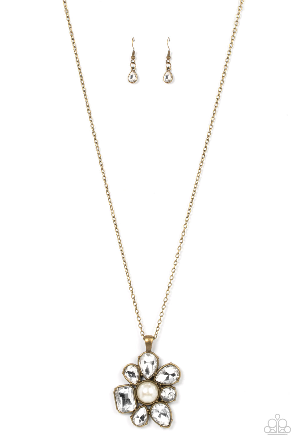 BLOOM Shaka-Laka - Brass Paparazzi Necklace (PZ-770)