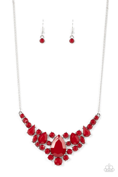 Bali Ballroom - Red Paparazzi Necklace (#2421)