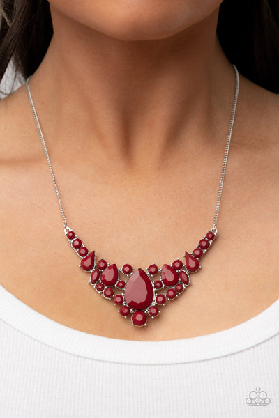 Bali Ballroom - Red Paparazzi Necklace (#2421)