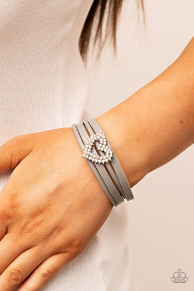 Wildly in Love - Silver Paparazzi Bracelet (W229)