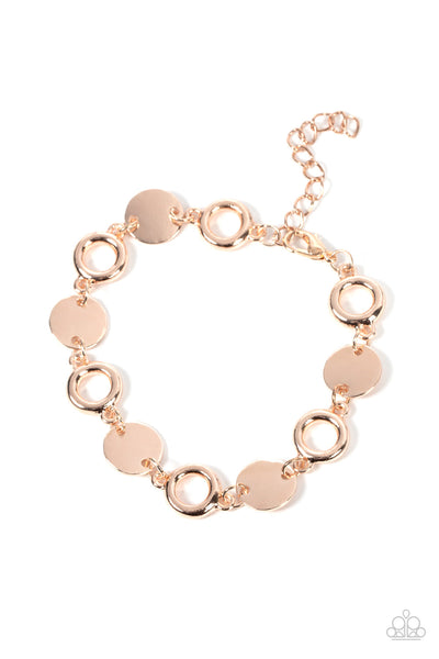 Fleek Fleet - Rose Gold Paparazzi Bracelet (1890)