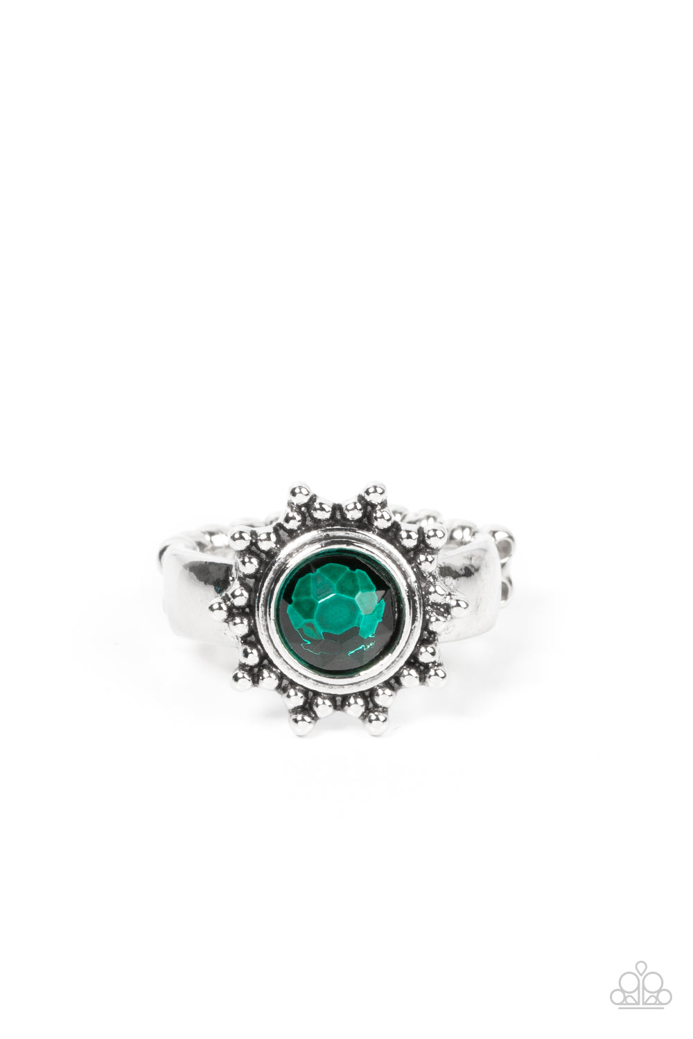 Expect Sunshine and REIGN - Green Paparazzi Ring (R292)