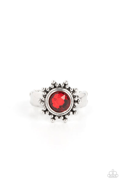 Expect Sunshine and REIGN - Red Paparazzi Ring (R251)