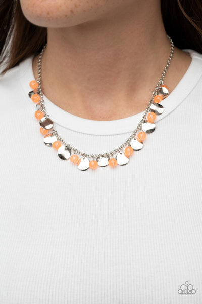 Having a Wonderful CHIME - Orange Paparazzi Necklace (#3894)