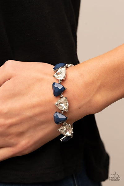 Pumped up Prisms - Blue Paparazzi Bracelet (#006)