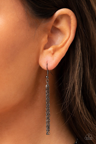 Metallic MESH-Up - Black Paparazzi Necklace (#933)