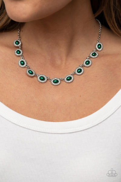 Modest Masterpiece - Green Paparazzi Necklace (#205)