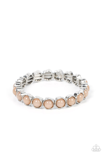 Lets be Buds - Brown Paparazzi Bracelet (#3863)