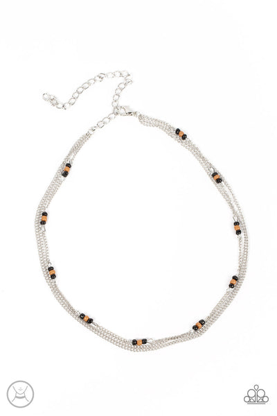 Bountifully Beaded - Black Paparazzi  Necklace