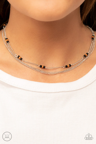 Bountifully Beaded - Black Paparazzi  Necklace