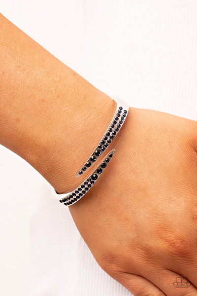 Sideswiping Shimmer - Blue Paparazzi Bracelet