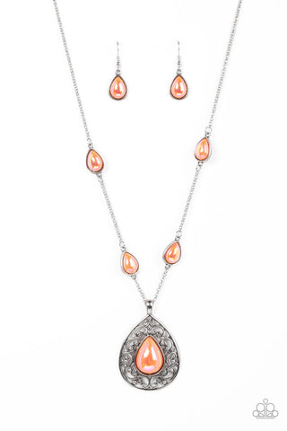 Magical Masquerade - Orange Paparazzi Necklace