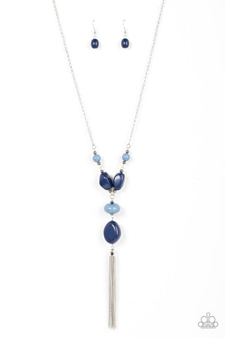 Heavenly Harmony - Blue Paparazzi Necklace (#5473)