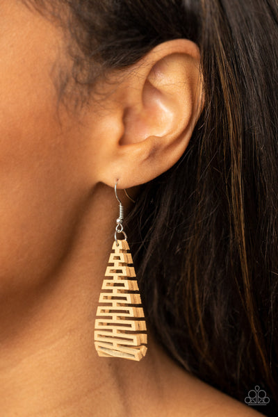 Urban Delirium - Brown Paparazzi Earring