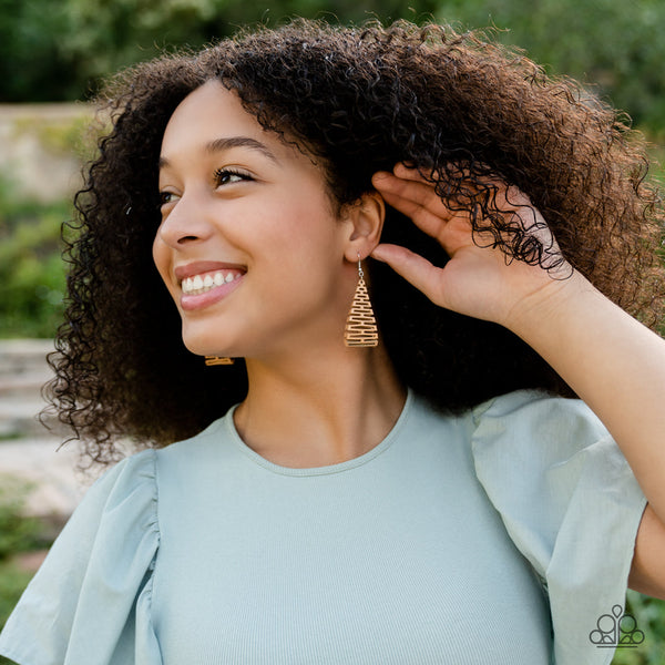 Urban Delirium - Brown Paparazzi Earring