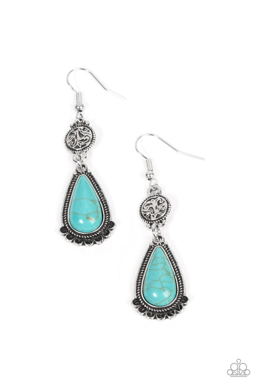 Montana Mountains - Blue Earring (#3484)